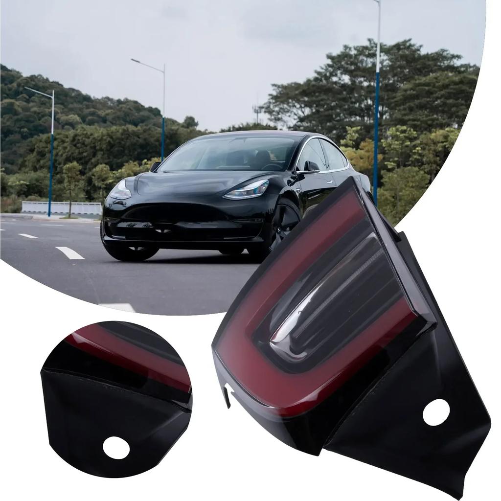Задний фонарь, стоп-сигнал для Tesla, модель 3/Y 2024-2024, правый внешний задний фонарь, стоп-сигнал, пластик, черный, красный