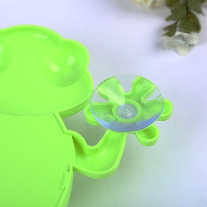 1PC Animal Frog Toothbrush Holder Family Set Wall Bathroom Hanger Suction