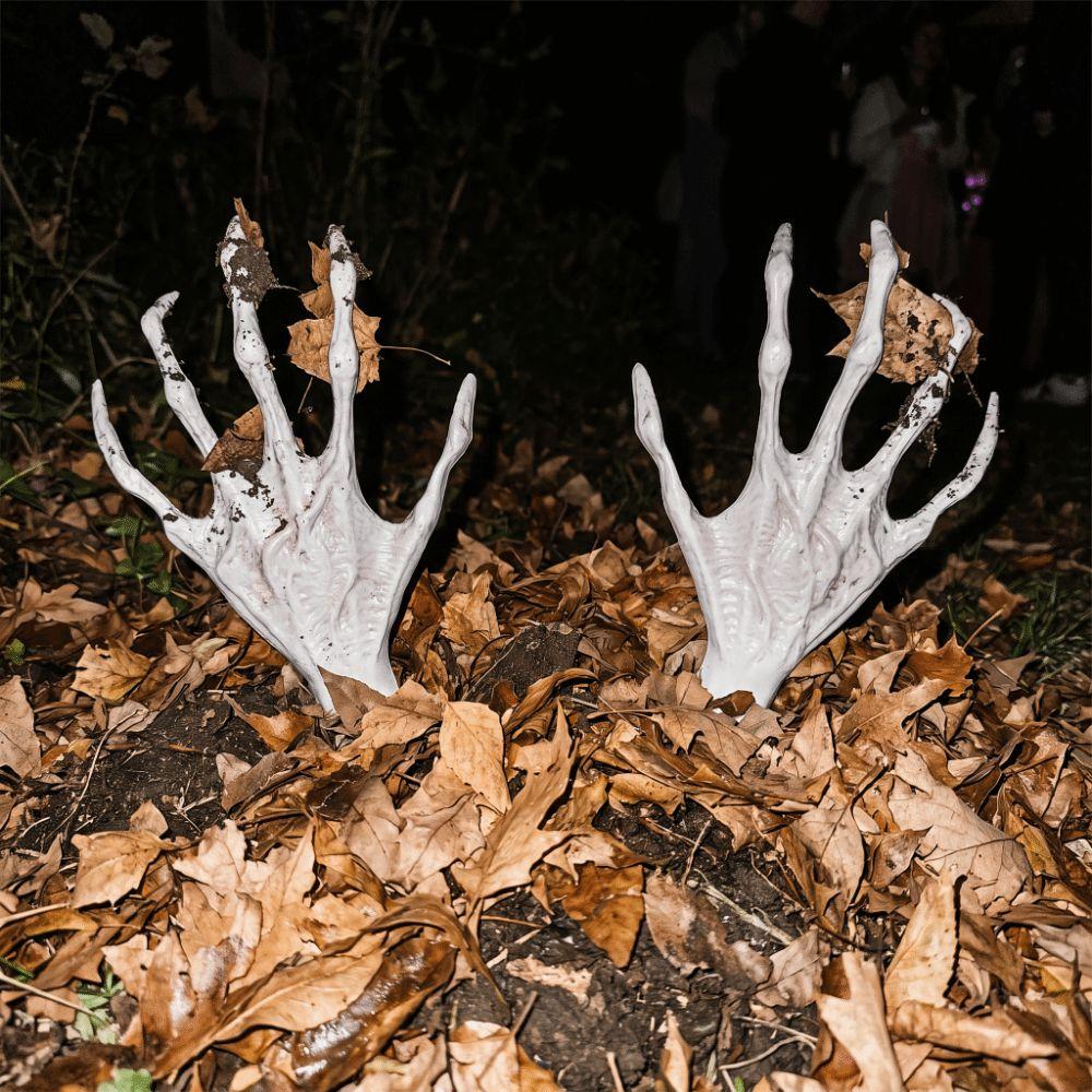 Lightweight Skeleton Hand Realistic Size Scary Props Plastic Hand Ornament Haunted House