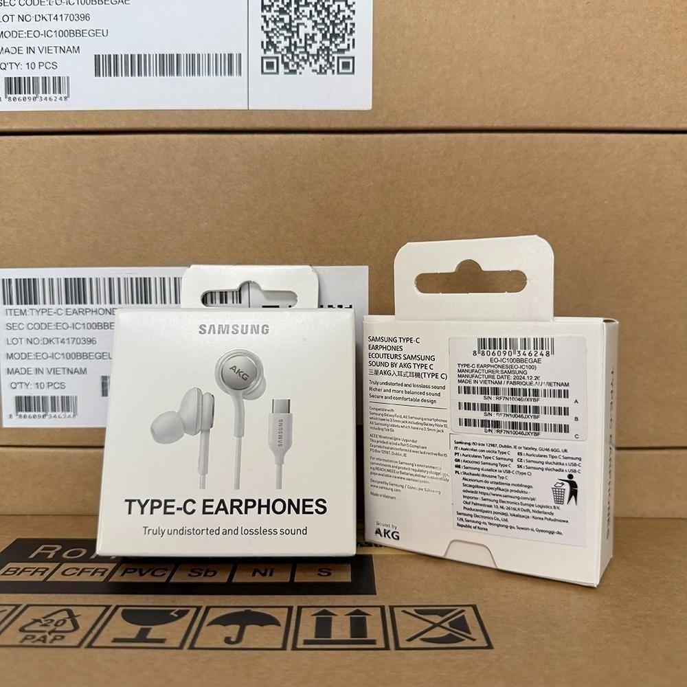 Samsung EO-IC100 AKG Проводные внутриканальные наушники Type-C, Оригинальные для Note10, Hi-Fi Звук