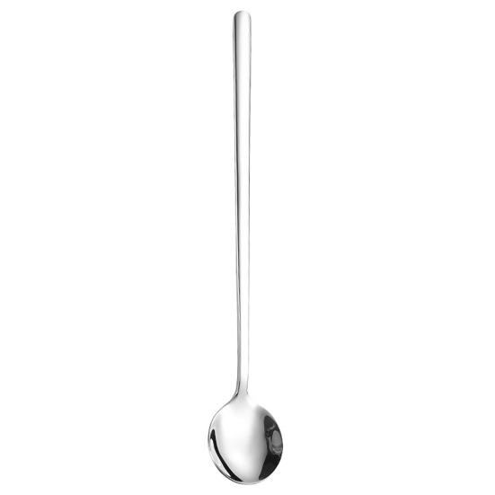 Coffee Stirring Spoon Stainless Steel Long Handle Spoon Polished Rust-Proof Creative Dessert Spoon for Home Cafe Kitchen Tool for Stirring