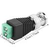 10PCS Quick Install BNC Male Connector Green Color Coaxial Connector Terminal Adapter  Video Camera