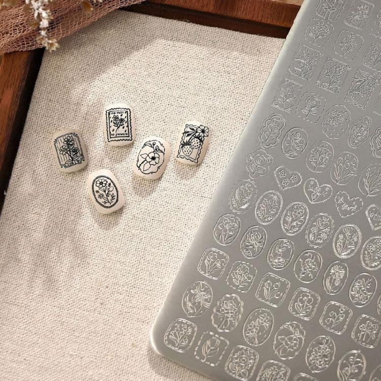 Multifunctional Stainless Steel Nail Plate Tulips Themed Manicure Stamping Plate Perfect for Home and Salon Manicure Use