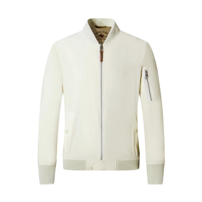 Septwolves Men's Solid Baseball Collar Jacket