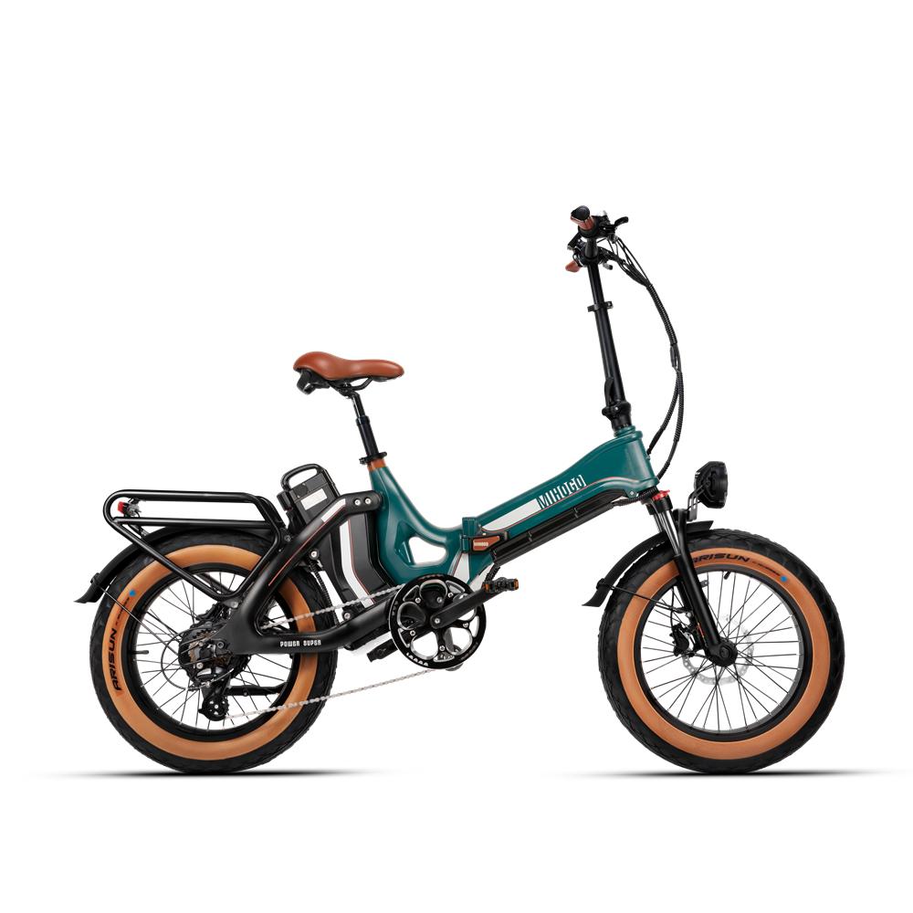 MIHOGO ONE 750W Fat Tire Electric Bike, 167 Mile Range, Dual Battery, 20"x4.0 Tires, Magnesium Alloy Frame for Urban Commute