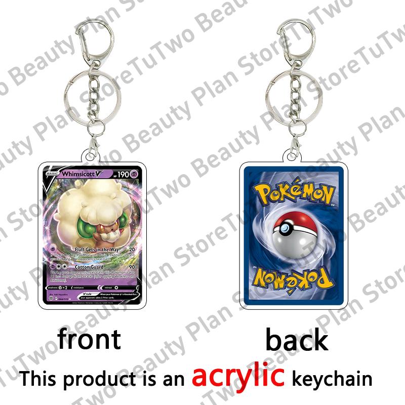 Anime Cartoon Venusaur Bulbasaur Charizard Mewtwo Pocket Monsters Acrylic Keychain Accessories Pendant Key Ring Charm Gifts Toys
