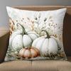 1 pieces -2D flat printing Autumn Pumpkin Pattern Decorative Throw Pillows Polyester pillowcase, sofa decorative cushion cov