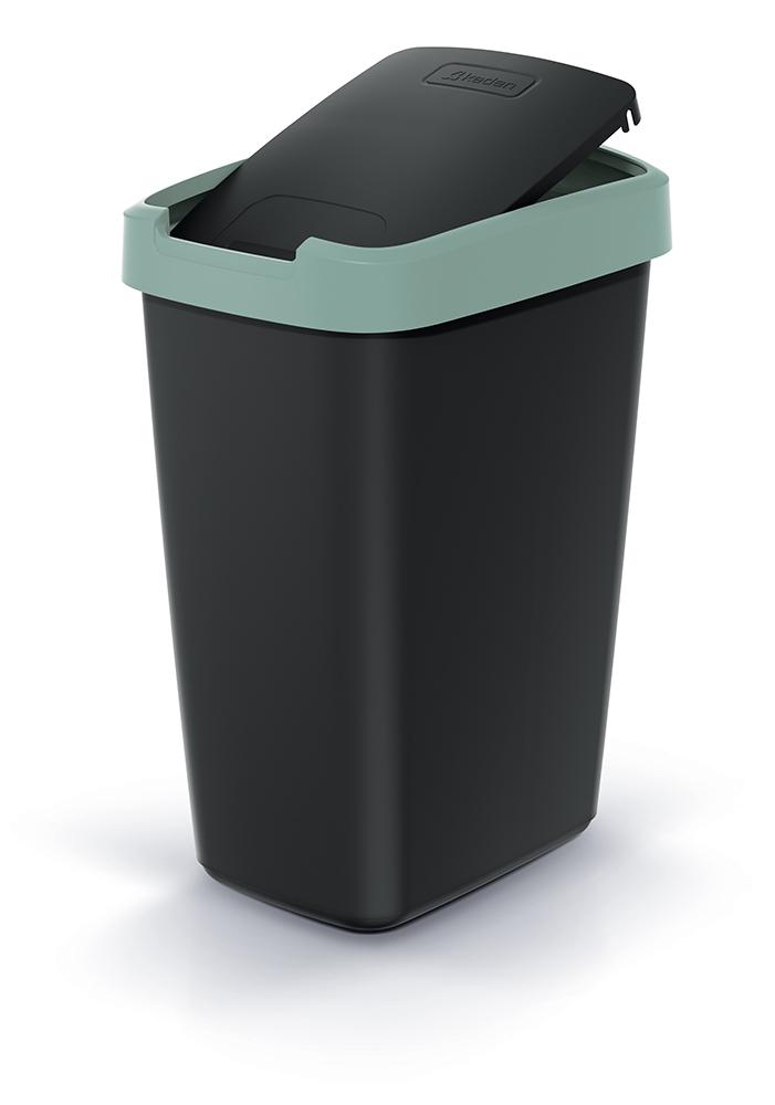 12L COMPACTA Q waste bin light yellow | Black