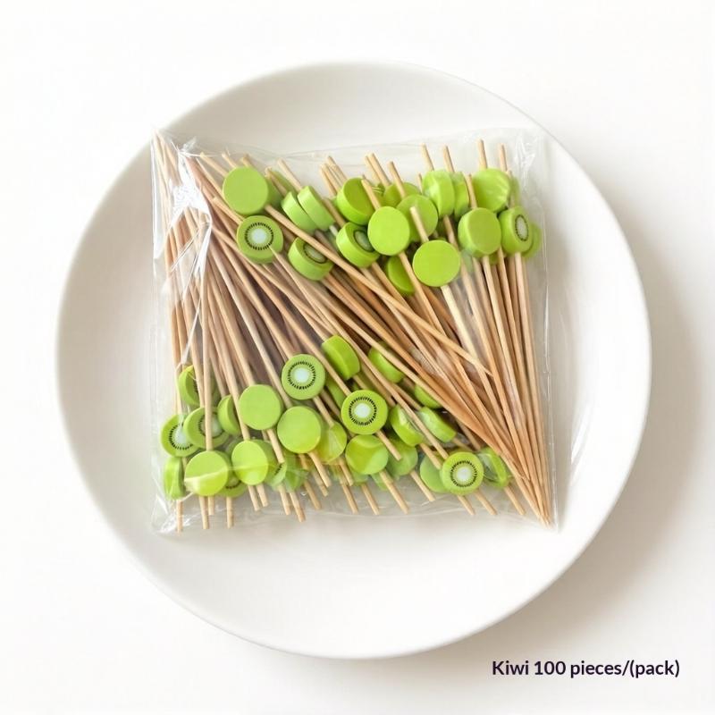 100 шт. Одноразовые шпажки для фруктов и закусок, шпажки для гамбургеров, бамбуковые палочки для украшения, палочки для фуршета, инструмент для бенто