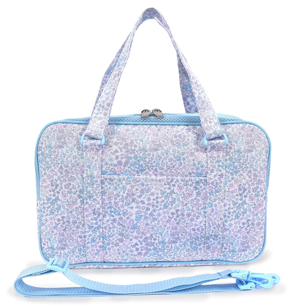 COLORFUL CANDY STYLE Calligraphy and Floral Oasis for Elementary School with Shoulder Includes a Free Wiping Set, Water-Repellent Lightweight,