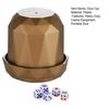 1 Set Dice Cup with Base 5 Dot Dice Heavy Duty Manual Shaker Cup Adults Family Night Bar Party Gambling Drinking Board Game Casino Equipment