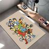 Soccer Player Action Design suitable as a non-slip mat for the living room or bedroom sofa