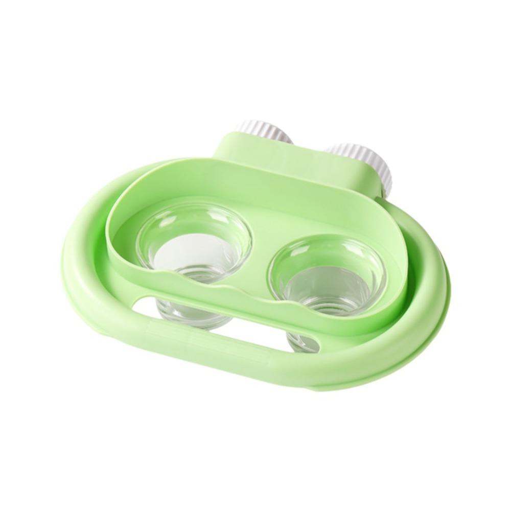Splash-Proof Bird Water Food Bowl Stain-Resistant Bird Double-Compartment Bowl Cockatiels