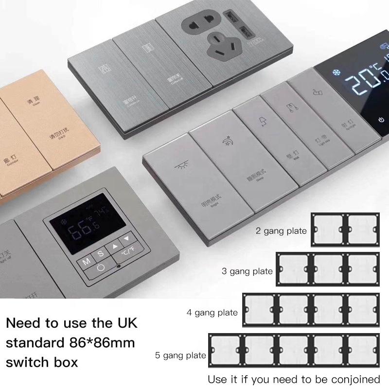 12V/24V/220V Zigbee Hotel Scene Wall Switch Smart Tuya Scene WIFI Wireless Control Switch , Zigbee Smart Remote Heater Switch