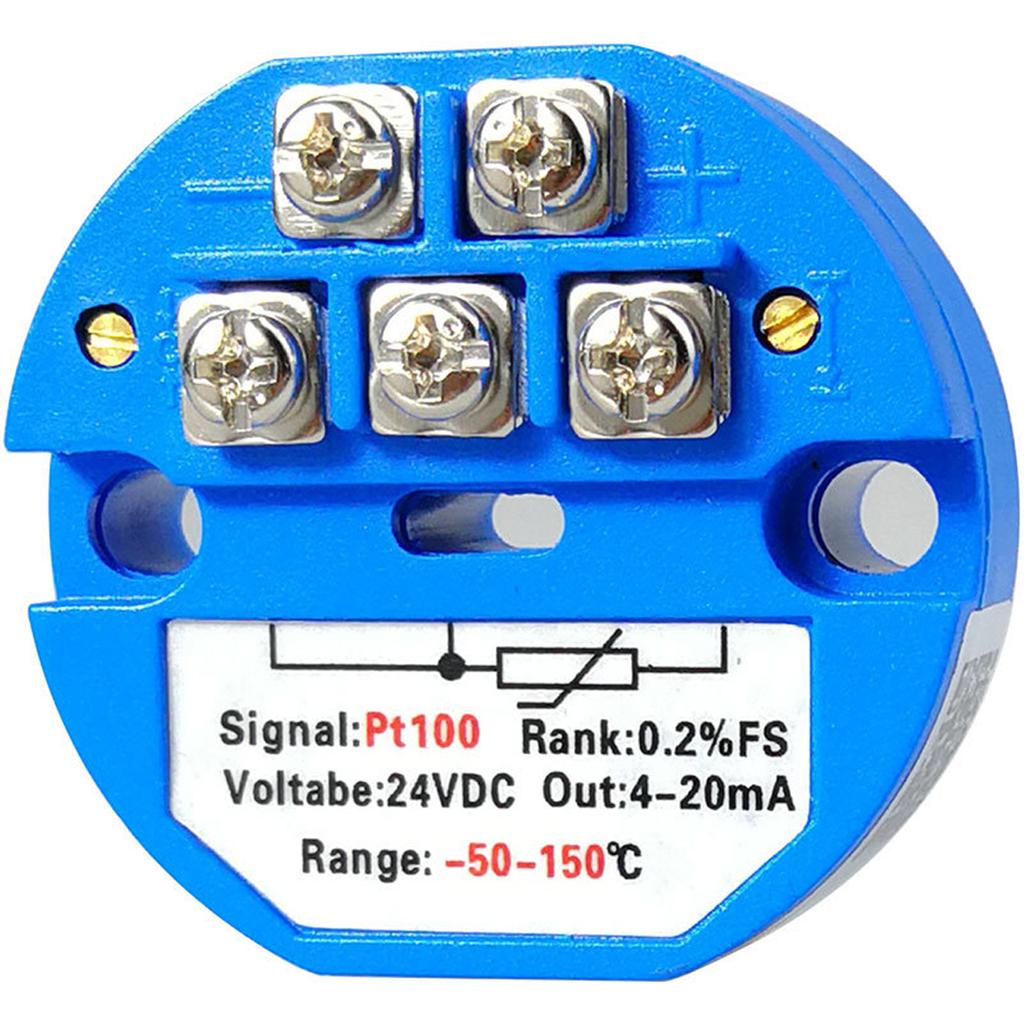 DC24V Temperature Transmitter Module 4-20mA Output PT100 Sensors for Precise Temperature Control Electronic Components