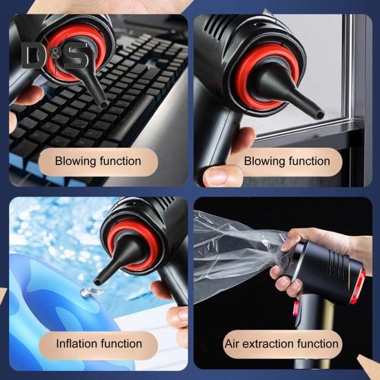 Автомобильный беспроводной мини-пылесос с высокоскоростным двигателем, мощное всасывание, перезаряжаемый беспроводной ручной пылесос