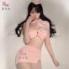 Sex Underwear Sexy Pure Desire Wind Tube Top Flight Attendant Uniform Exposed Buttocks Without Temptation Uniform