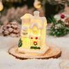 Cute Christmas Glowing Small House Resin Xmas House Ornament  New Year Decoration