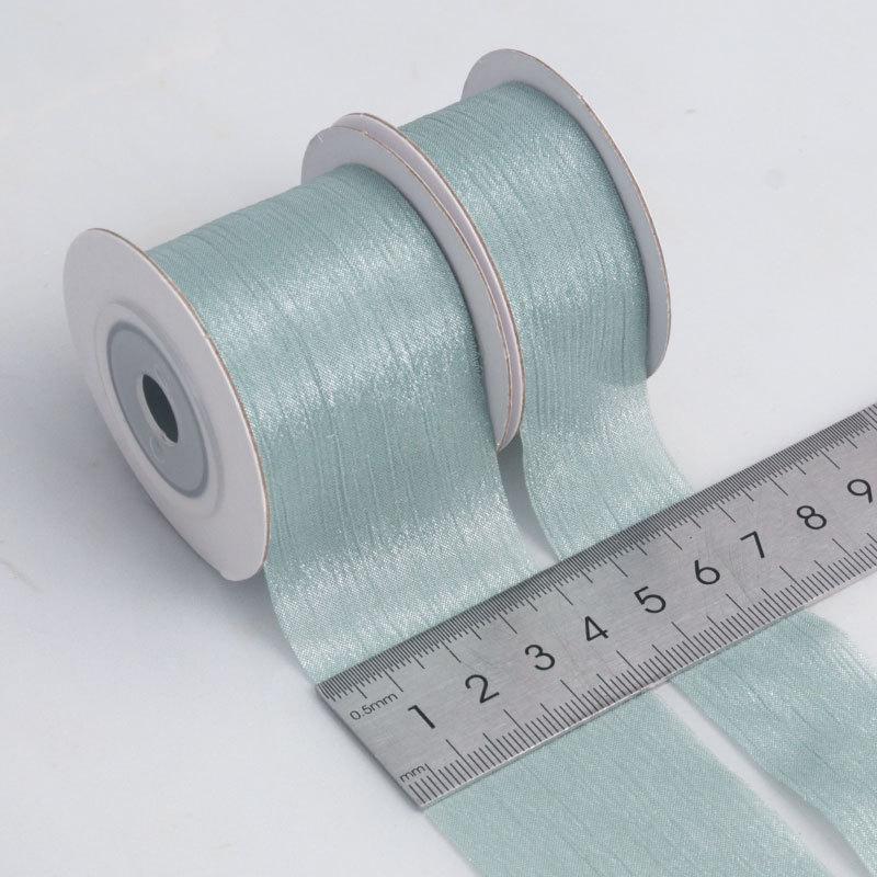 Лента из снежной марли, полосатая, плиссированная, микропрозрачная лента, ручная работа, бант, букет, пригласительный пакет, декоративный плетеный бант из ленты, цветок, ручная работа