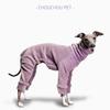 Soft Stretch Solid Color Italian Greyhound Whippet Winter Full Body Dog Sweater High Neck Warm Pet Coat Bedlington