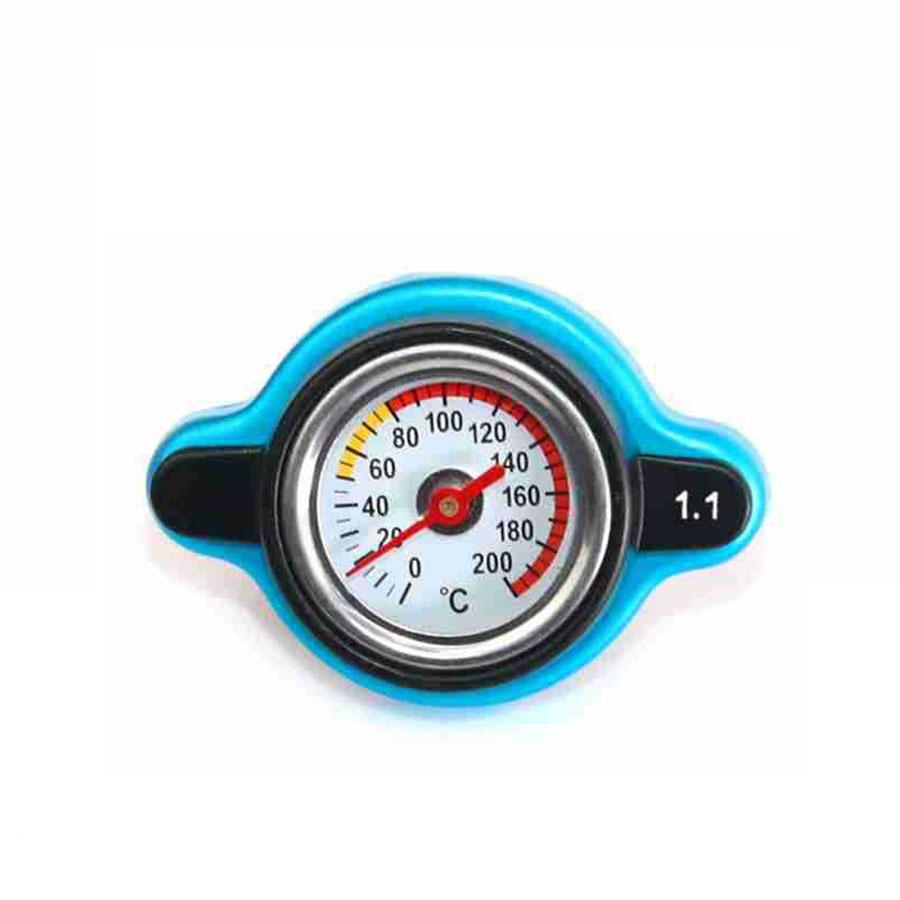 1x Car Accessory Thermost Radiator Cap Water Temp Gauge 1.1BAR Cover Universal