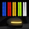 2PCS Car Stickers Mirror Reflective Strip Anti-collision Warning Stickers Exterior Reflex Tape Reflective Strip