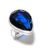 Natural London Blue Topaz Gemstone Handmade 925 Sterling Silver Ring Size 7 A8l68