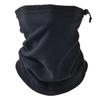 Winter Multifunctional All In 1 Polar Fleece Neck Gaiter Solid Color Face Guard Drawstring Design Thick Cycling Headwear Running Sport Scarf