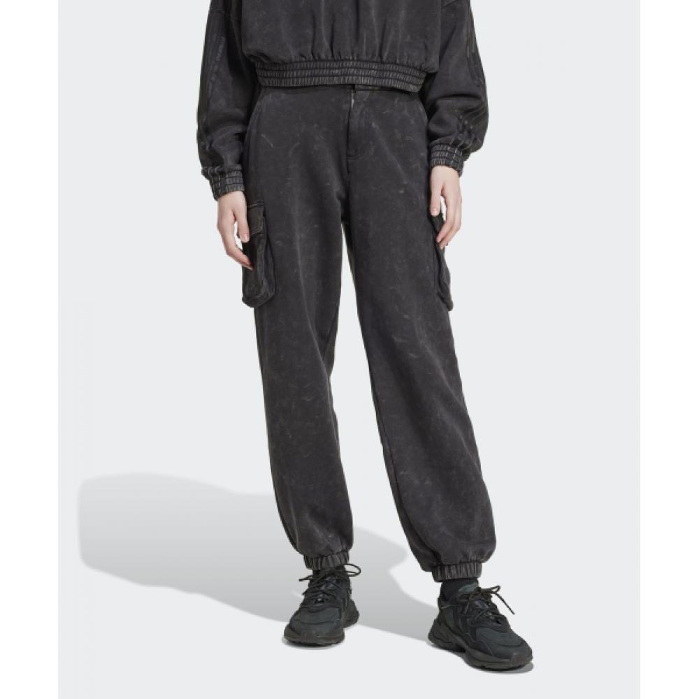 adidas Выстиранные брюки-карго черного цвета Iw5563