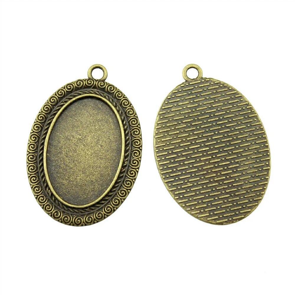 Подходит для овального 20X30 мм 25X35 мм стеклянного кабошона, основа для установки лотка, компоненты, автомобильные аксессуары, подарочные украшения и аксессуары