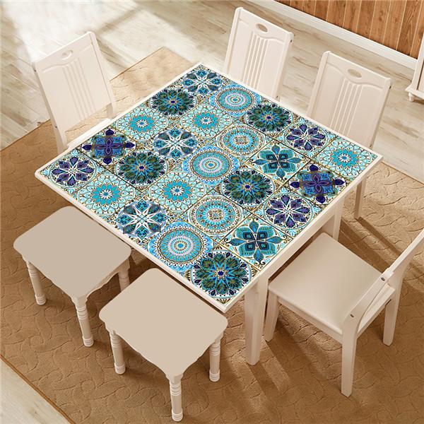 10x10/15x15/20x20/30x30cm PVC Flower Tile Tiles Decals Waterproof Wall Sticker Bathroom Sticker Kitchen Decoration