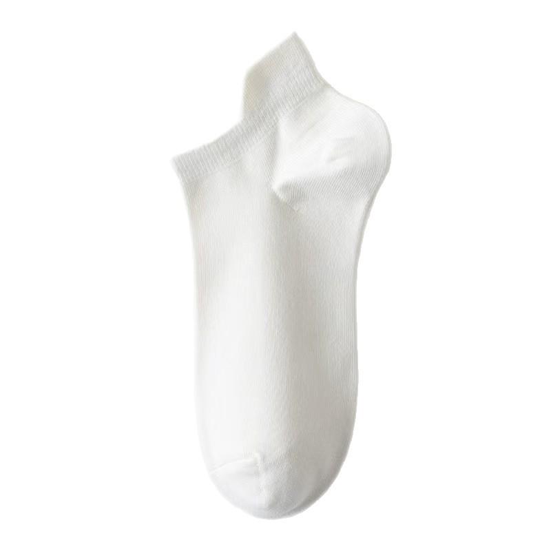 Spring and Summer Breathable Plain-color Pointed-toe Ankle Socks, Loose-fitting Short Socks, Versatile Casual-style Business Socks