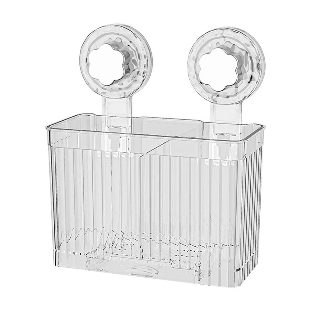 Wall Mounted Suction Cup Chopstick Holder Reusable Chopsticks Spoon Organizer  Bathroom