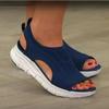 European American Summer New Mesh Casual Sandals Women's Slope Heels Lightweight and Comfortable Shoes Zapatillas Mujer Sandal