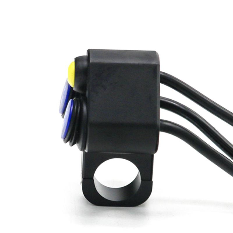 LMoDri Универсальный алюминиевый переключатель на руль мотоцикла 22 мм 12 В, кнопка включения и выключения руля, переключатель противотуманных стоп-сигналов