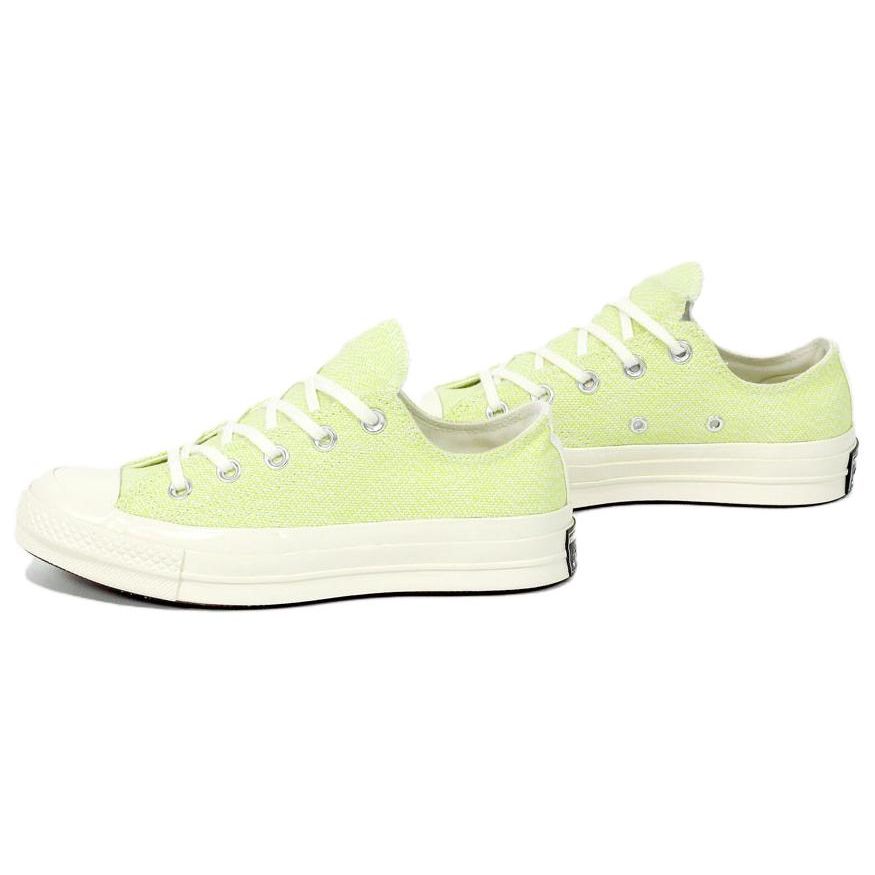 Converse Чак 1970-е Удобные повседневные кеды из парусины с низким верхом Женские кроссовки Белый Зеленый 564131C