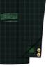 Зеленый клетчатый блейзер Бандгала Zeus с перекрестной планкой