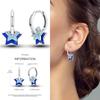 2024 New Earring for Women 925 Silver Sparkling Star Butterfly Heart Tassels Feather Hoop Earrings Engagement Wedding Jewelry