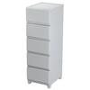 JEJ Wall-Mounted Decony Civo Storage Chest, 5 Drawers, Light Gray, Made In Japan, Storage Box, Clothing Chest
