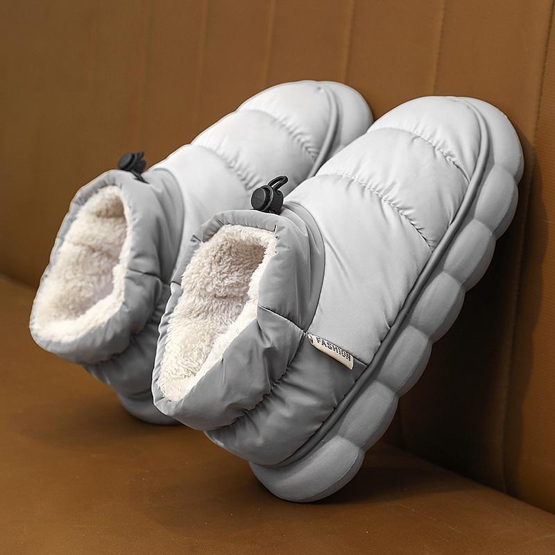 Мужская теплая зимняя хлопчатобумажная обувь. Женские теплые меховые домашние тапочки. Нескользящие плюшевые тапочки из ЭВА. Домашняя обувь для пар на толстой подошве. Шлепанцы. Детские тапочки.