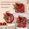 Three-Dimensional Double Happiness Wedding Ornaments & Room Decorations