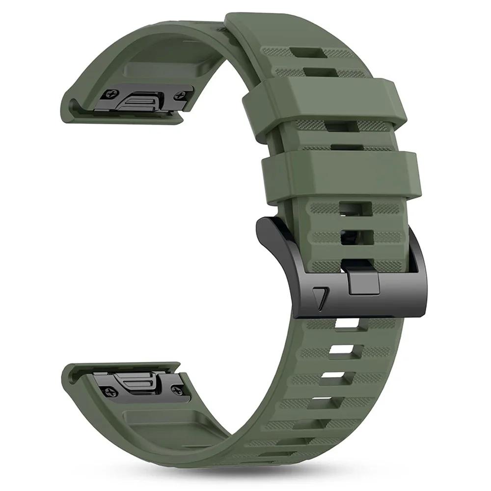 26 мм 22 мм Быстросъемный ремешок для часов Garmin Forerunner 970 955 965 Ремешок Fenix 8 7X E 6 6X/Quatix/Descent/Tactix Силиконовый браслет