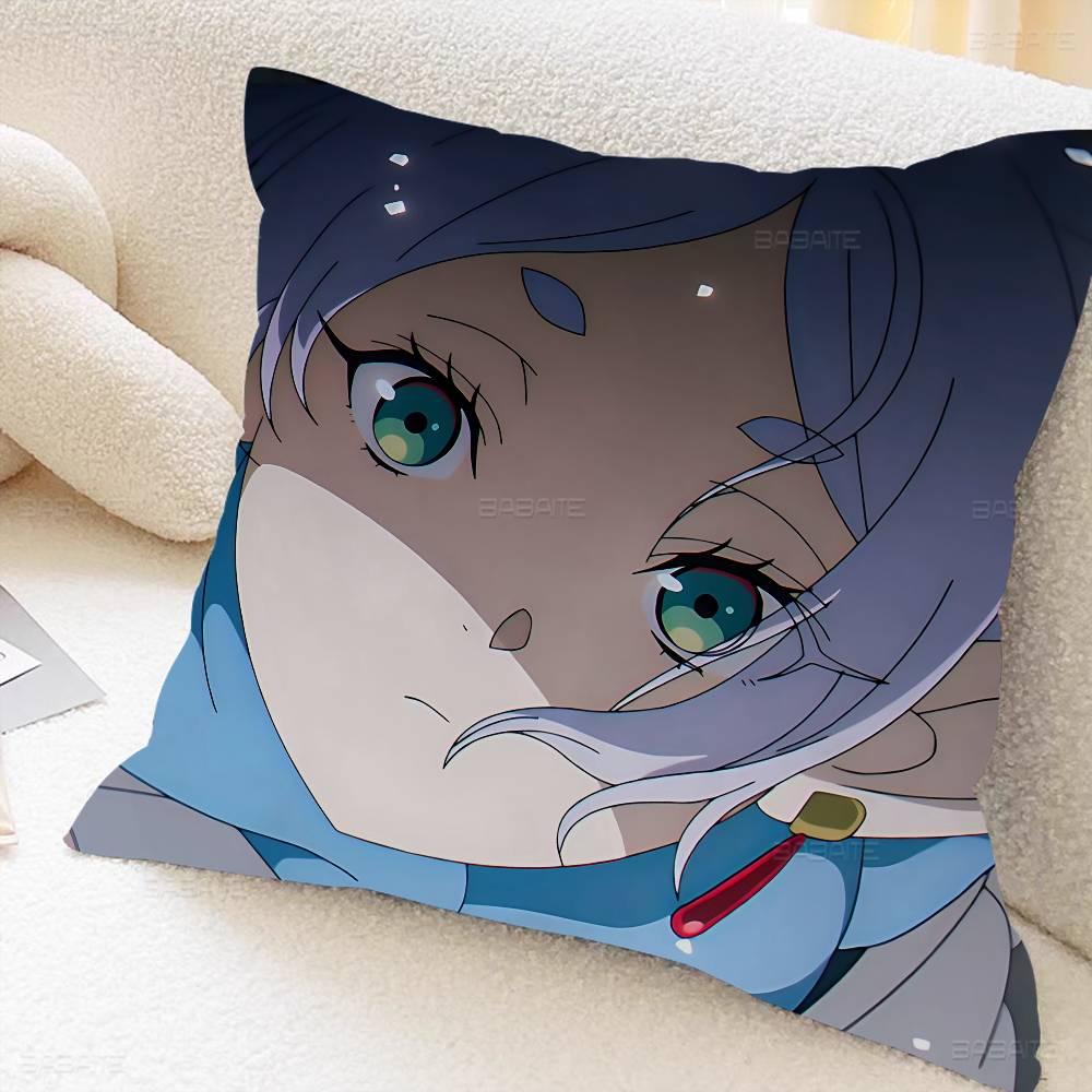 Hot Japan Anime Frieren Decorative Room Aesthetics Pillow Case Home Decor Bedroom Sofa Bed Couch Pillow Cover x