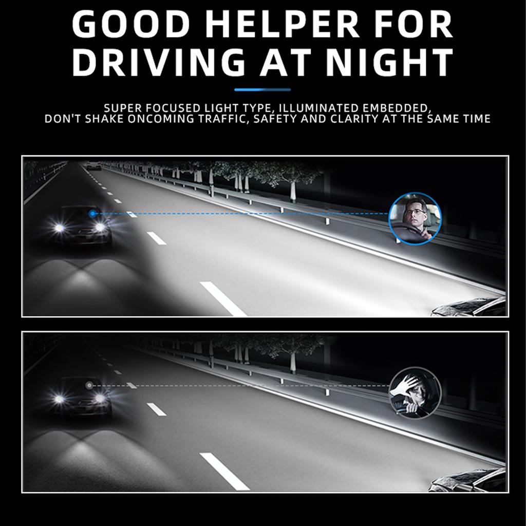 H4 H11 Светодиодная фара 30 Вт Canbus Противотуманная фара 12 В Свет ближнего/дальнего света Супер яркий дневной ходовой свет 6000K Линза A80 Автоаксессуары