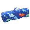 Toddler Nap Mat Soft Washable Roll-up Design Cartoon Print Kid Sleeping Mat with Removable Pillow Children Sleeping Bag