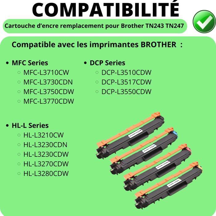 Toner Cartridge - Brother - TN247/TN243 - 4 Pack - Black, Cyan, Magenta, Yellow