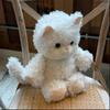 Cat Stuffed Animal Plush Pillow Emotional Support Fluffy Stuffed Cat Kawaii Plush Toy  Kids Gift