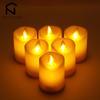 6 шт. светодиодных беспламенных свечей, мерцающие свечи-столбики на батарейках, светодиодные чайные свечи, Хэллоуин, Рождество, свадьбы, домашний декор