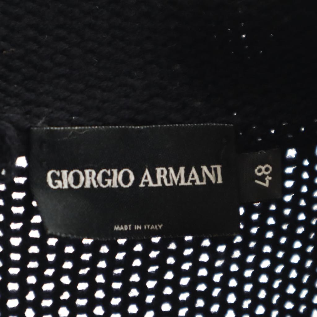 Giorgio Armani Сделано в Италии Вязаный лонгслив 48 Темно-синий Мужской Б/У