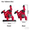 ZOOM New Road Bike Disc Brake Calipers Front Rear Hydraulic Brake Disc HB105 Line Pull Brake Oil 140/160mm Rotor Bicycl Brak Set